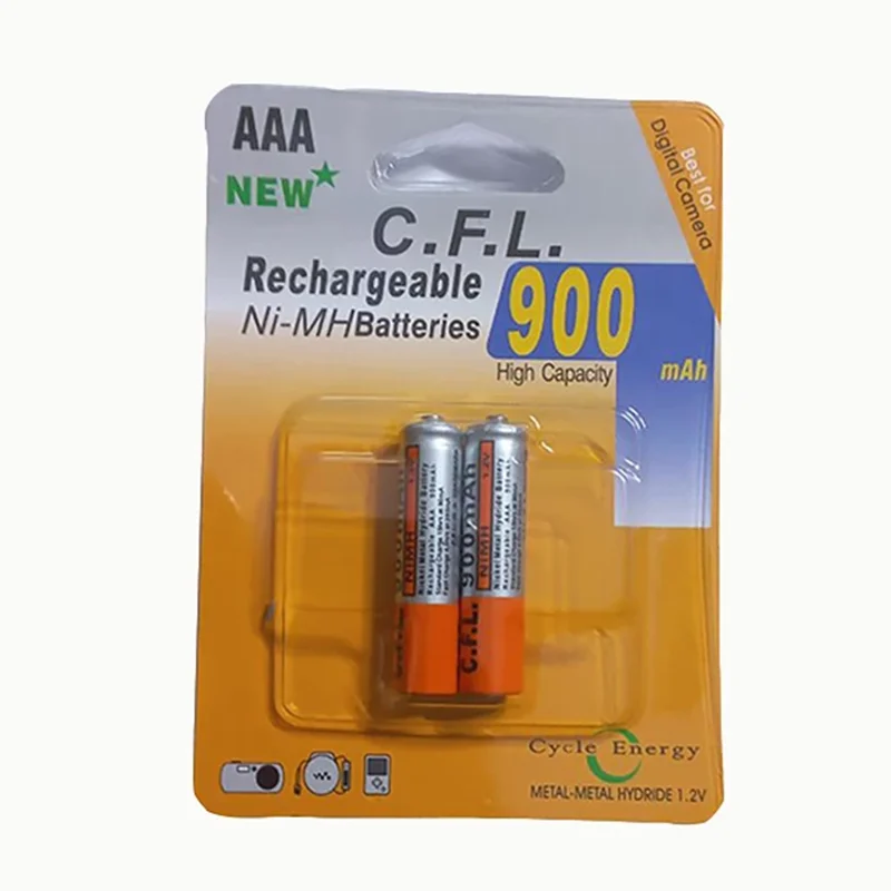 باتری نیم قلمی قابل شارژ سی اف ال مدل NH-AAA بسته 2 عددی